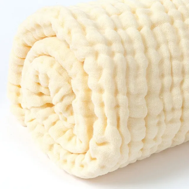 Anvi Baby - Organic 6 Layered Muslin Bath Towel - Yellow