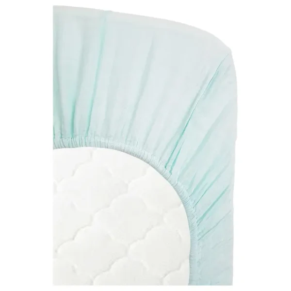 Anvi Baby – Organic Bamboo Muslin Fitted Sheet – Mint