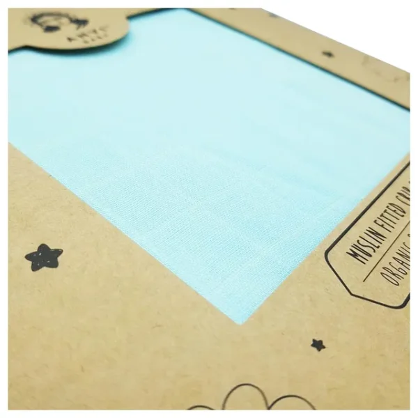 Anvi Baby – Organic Bamboo Muslin Fitted Sheet – Mint