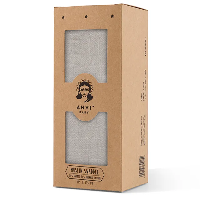 Anvi Baby - Organic Bamboo Muslin Swaddle - Dove Tales