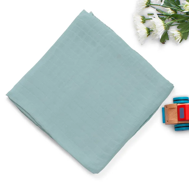Anvi Baby Organic Bamboo Muslin Swaddle - Minty Mornings