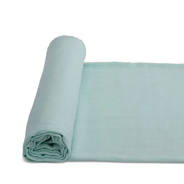 Anvi Baby Organic Bamboo Muslin Swaddle - Minty Mornings