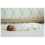 Anvi Baby Organic Bamboo Swaddle – White/Grey – 3pcs