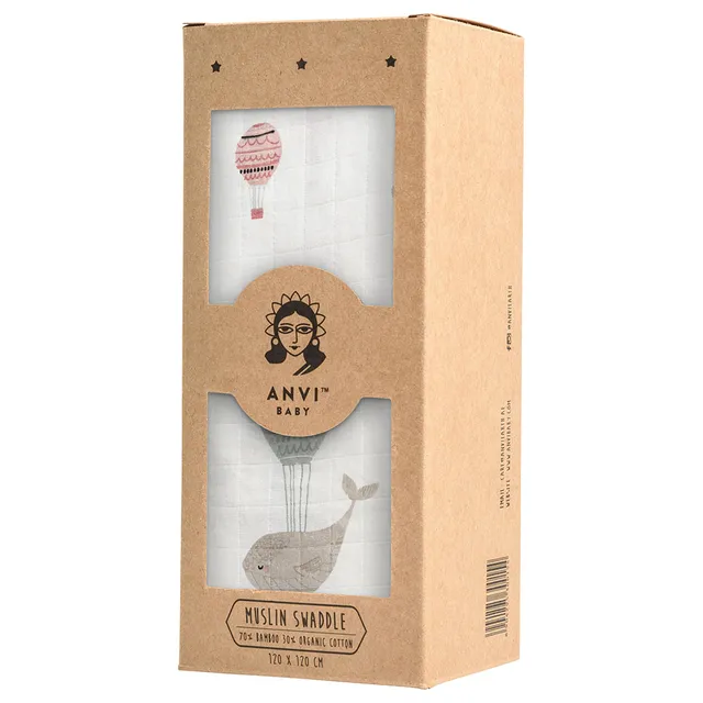 Anvi Baby - Organic Bamboo Swaddle - Wild & Free
