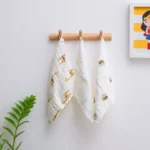 Anvi Baby – Organic Muslin Face Cloth 3pc – Yellow Creatures