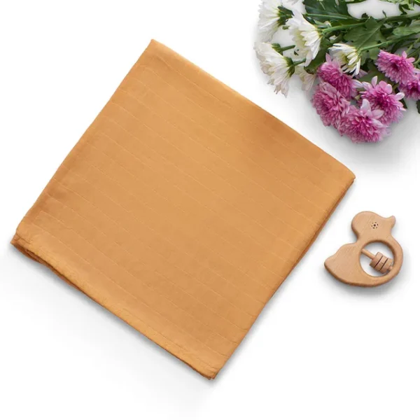 Anvi Baby – Organic Muslin Swaddle 2pc – Smoky Sun