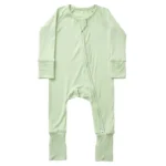 Anvi Baby – Organic Zipper Sleepsuit – Light Mint_6-12M