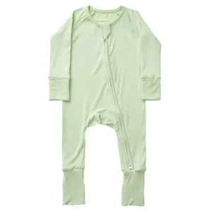Anvi Baby – Organic Zipper Sleepsuit – Light Mint_6-12M