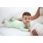Anvi Baby – Organic Zipper Sleepsuit – Light Mint_6-12M