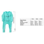 Anvi Baby – Organic Zipper Sleepsuit – Light Mint_6-12M