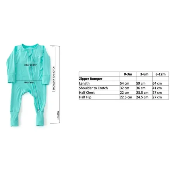 Anvi Baby – Organic Zipper Sleepsuit – Light Mint_6-12M