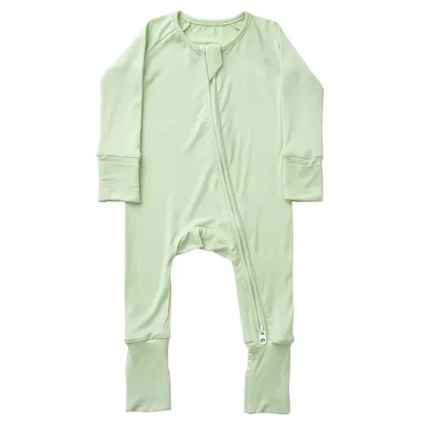 Anvi Baby – Organic Zipper Sleepsuit – Light Mint_6-12M