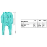 Anvi Baby – Organic Zipper Sleepsuit – Light Mint_0-3M