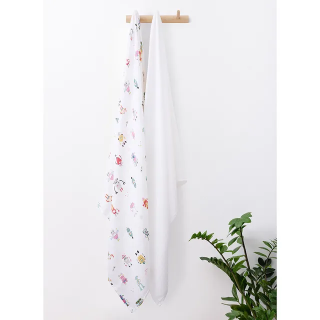 Anvi Baby - Set Of 2 Organic Bamboo Swaddle - Lunar Robots