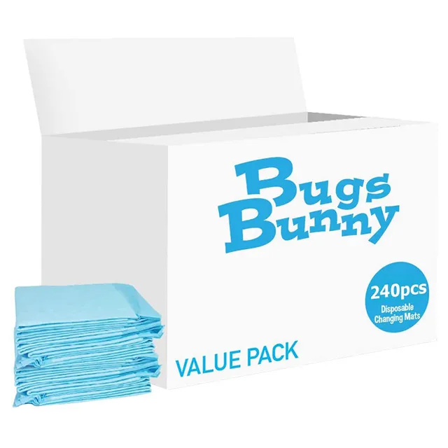 Bugs Bunny - Disposable Changing Mats, 240 Counts - Blue