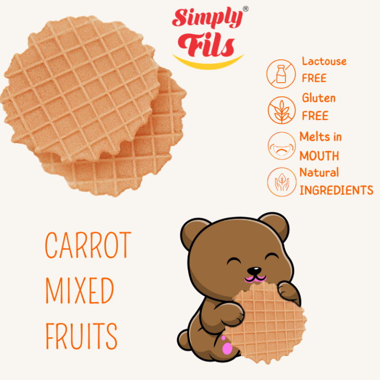 SIMPLY FILS - Veggie Wafers Crisps- Carrot Mixed Fruits