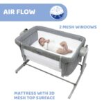 Chicco Next2Me Twins Co-sleeping Crib 0-6m, Magnet Grey