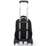 Eazy Kids – 16” Backpack w/ Universal School Bag Trolley – Black