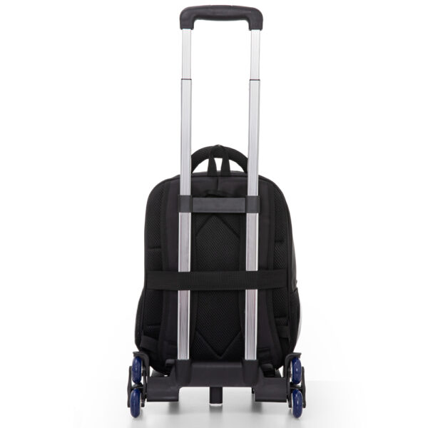 Eazy Kids – 16” Backpack w/ Universal School Bag Trolley – Black
