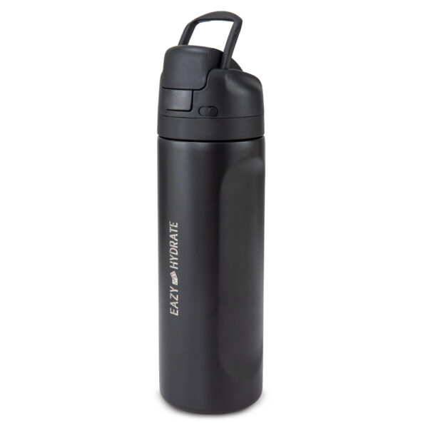 Eazy Kids – 16” Backpack w/ Stainless Steel Water Bottle 710ml – Grey
