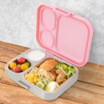 Eazy Kids – Premium Stainless Steel Lunch Box w/ Insulated Lunch Bag – Pink