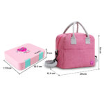 Eazy Kids Convertible Bento Lunch Box w/ Insulated Lunch Bag – Always Believe Pink