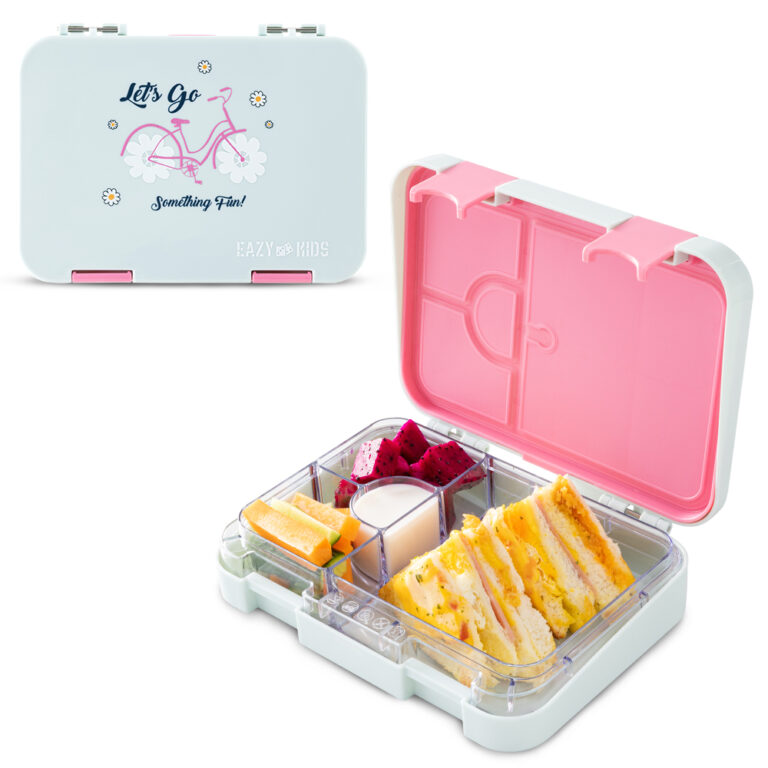 Eazy Kids - 4 Compartment Bento Lunch Box w/ Insulated Lunch Bag – Bicycle Mint