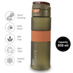 Eazy Kids – Jumbo Bento Lunch Box w/ Tritan Water Bottle 850ml – Olive Green