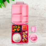 Eazy Kids – Insulated Lunch Bag w/ Jumbo Bento Lunch Box – Pink
