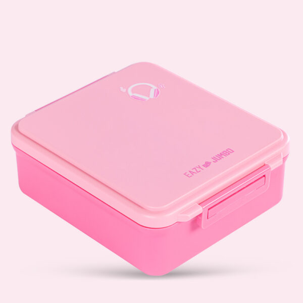 Eazy Kids – Insulated Lunch Bag w/ Jumbo Bento Lunch Box – Pink