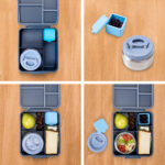 Eazy Kids – Insulated Lunch Bag w/ Jumbo Bento Lunch Box – Grey