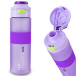 Eazy Kids – Jumbo Bento Lunch Box w/ Tritan Water Bottle 850ml – Purple