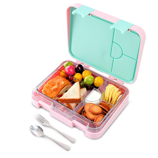 Eazy Kids Convertible Bento Lunch Box w/ Insulated Lunch Bag – Always Believe Pink