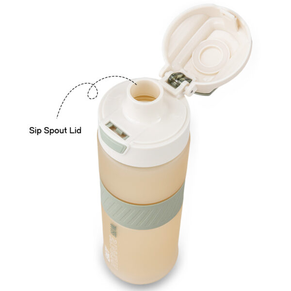 Eazy Kids – Convertible Bento Lunch Box w/ Tritan Water Bottle 850ml – Glitter Ivory