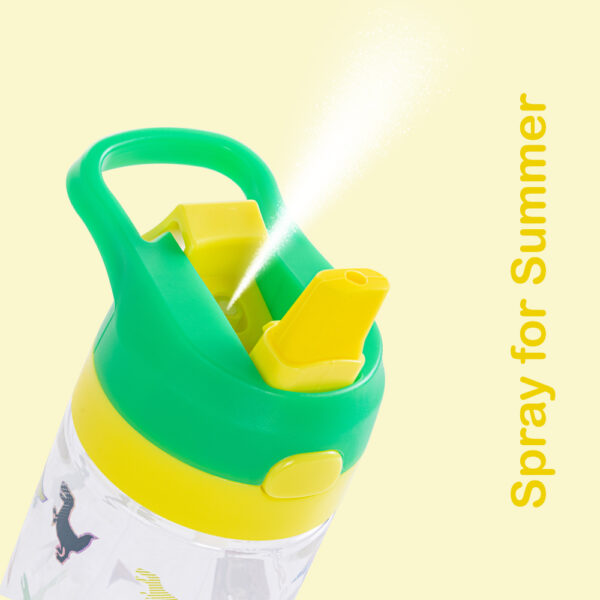 Eazy Kids – Dino School Bag Set w/ Bento Lunch Box & Spray Water Bottle – Green