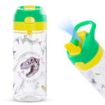 Eazy Kids – Dino School Bag Set w/ Bento Lunch Box & Spray Water Bottle – Green