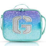 Eazy Kids – Girl Glitter School Bag Set w/ Stainless Steel Water Bottle – Green