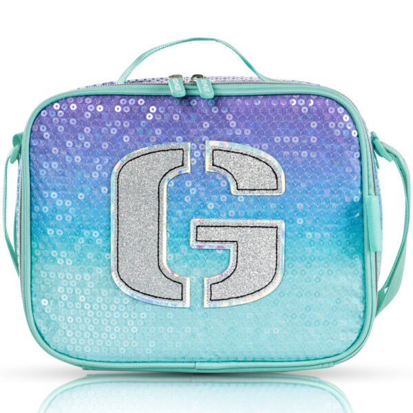 Eazy Kids – Girl Glitter School Bag Set w/ Stainless Steel Water Bottle – Green