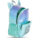 Eazy Kids – Girl Glitter School Bag Set w/ Stainless Steel Water Bottle – Green