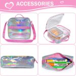 Eazy Kids – Girl Power School Bag Set w/ Stainless Steel Water Bottle – Pink