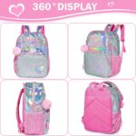 Eazy Kids – Girl Power School Bag Set w/ Stainless Steel Water Bottle – Pink