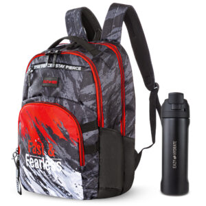 Hydrobrew – Backpack, Pencil Case & Stainless Steel Water Bottle – Purple – 18-inch