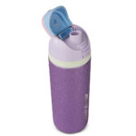 Eazy Kids – Convertible Bento Lunch Box w/ Glitter Stainless Steel Water Bottle 720ml – Glitter Purple