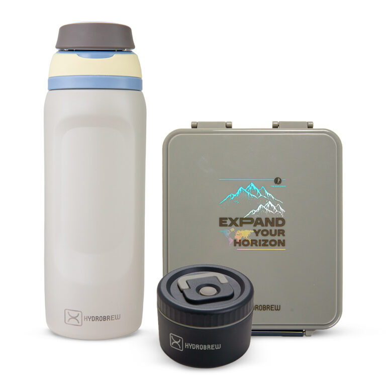 Hydrobrew - Bento Lunch Box 1.74L w/ Steel Food Jar & Sip Switch Water Bottle 1000ml | Leakproof Meal Box – Adventure Sage
