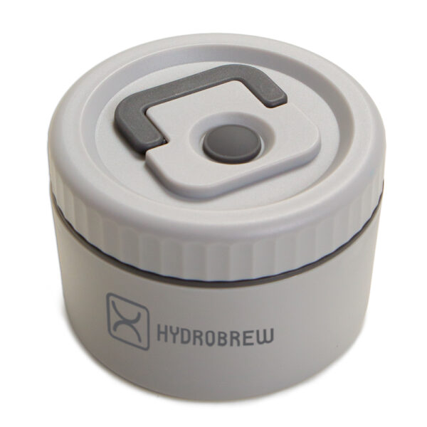 Hydrobrew – Bento Lunch Box 1.74L w/ Steel Food Jar & Sip Switch Water Bottle 1000ml | Leakproof Meal Box – Dinosaurs Grey