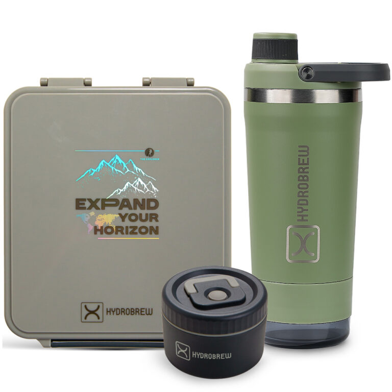 Hydrobrew - Bento Lunch Box 1.74L w/ Steel Food Jar & Sip Core Stainless Steel Bottle 720ml | Leakproof Meal Box – Adventure Sage