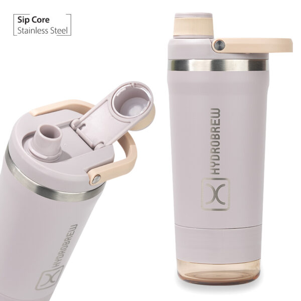 Hydrobrew – Sip Core 720ml Stainless Steel Bottle w/ Lunch Bag | Insulated Bottle w/ Storage Container – Olive Sage