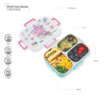 Hydrobrew – Steel Core Bento Lunch Box 750ml w/ Sip Switch Tritan Water Bottle 1000ml | Leakproof 3 Compartment Meal Box –  Teal Spark