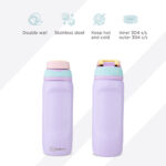 Hydrobrew – Steel Core Lunch Box 750ml w/ Food Jar & Sip Switch Water Bottle 1000ml | Stainless Steel Leakproof Meal Box – Berry Cream