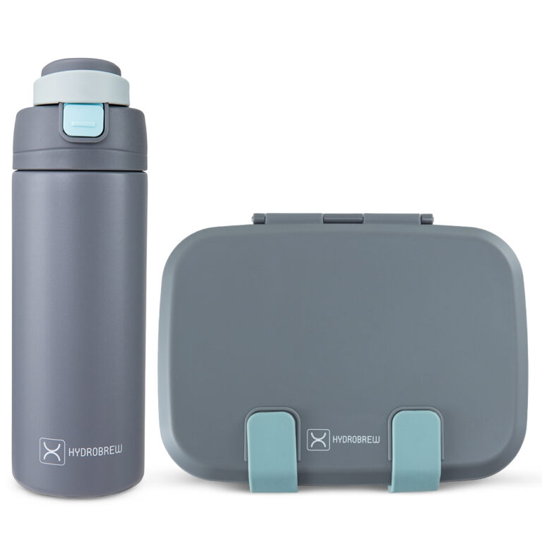 Hydrobrew - Steel Core Bento Lunch Box 839ml w/ SipSwitch Insulated Water Bottle 720ml 